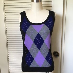 The Limited argyle sweater vest